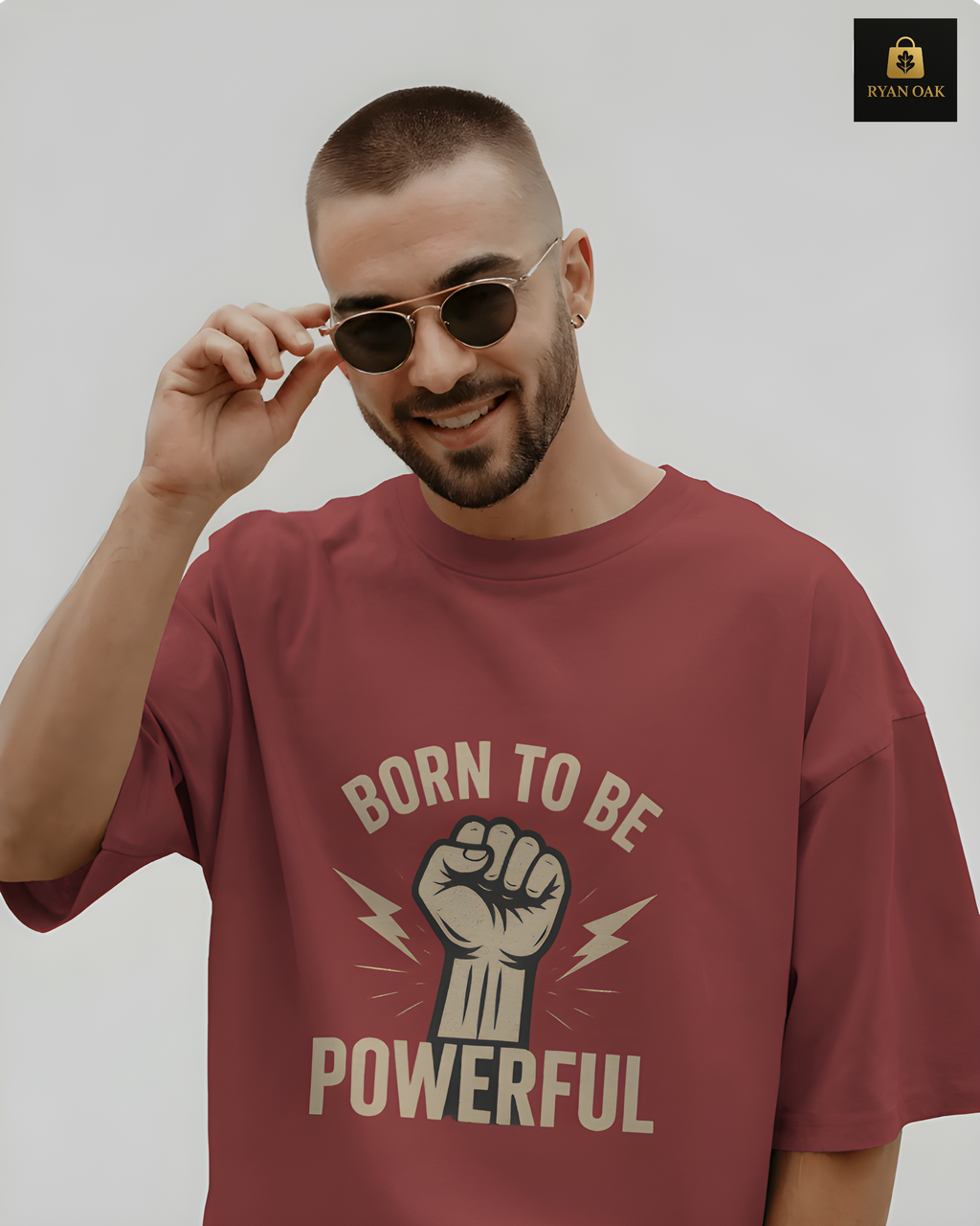 Born to Be Powerful – The Ultimate Symbol of Strength, Confidence & Attitude! Unisex Oversized Classic T-Shirt