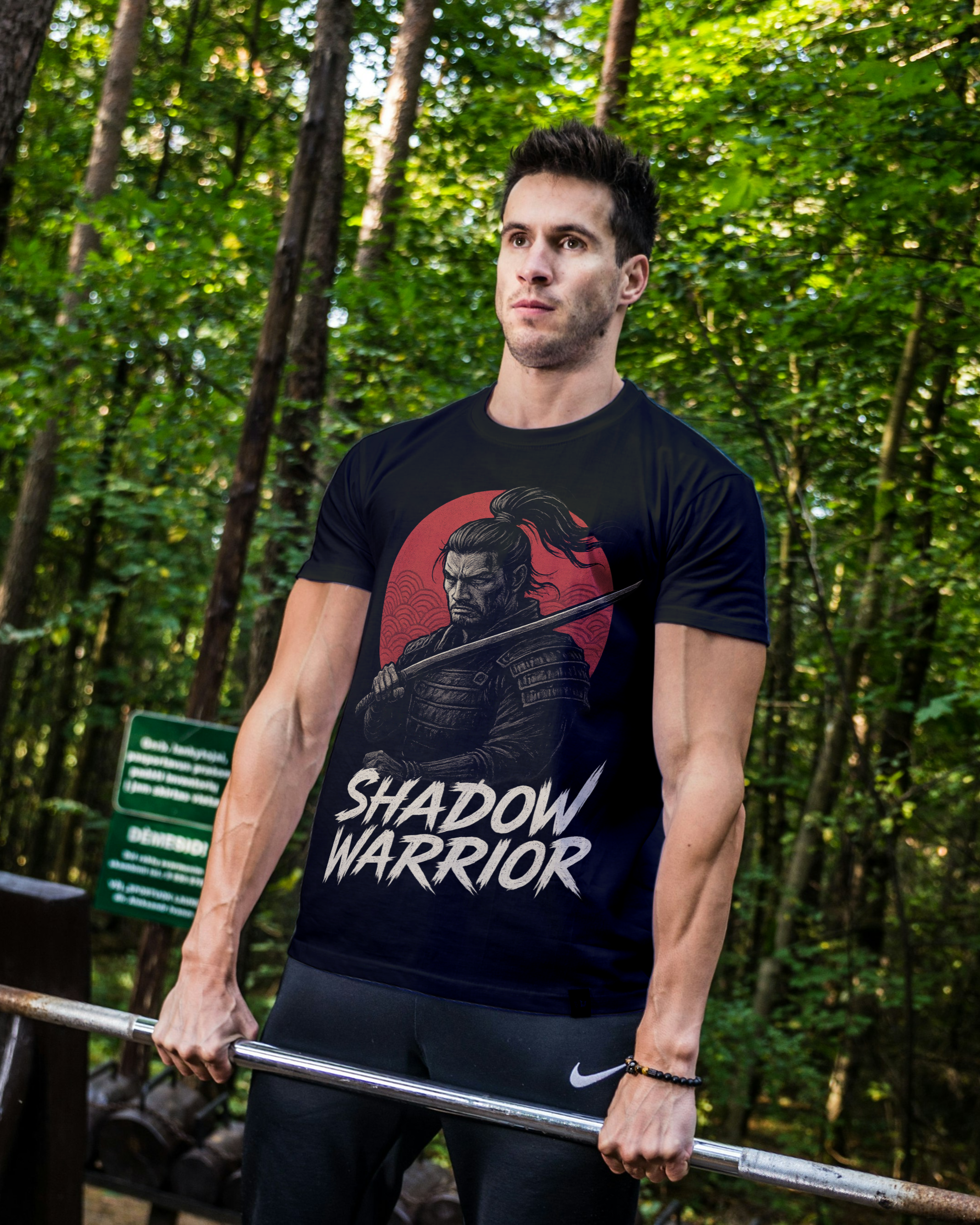 Shadow Warrior Samurai  – Fearless Warrior Spirit Unisex Oversized Classic T-Shirt