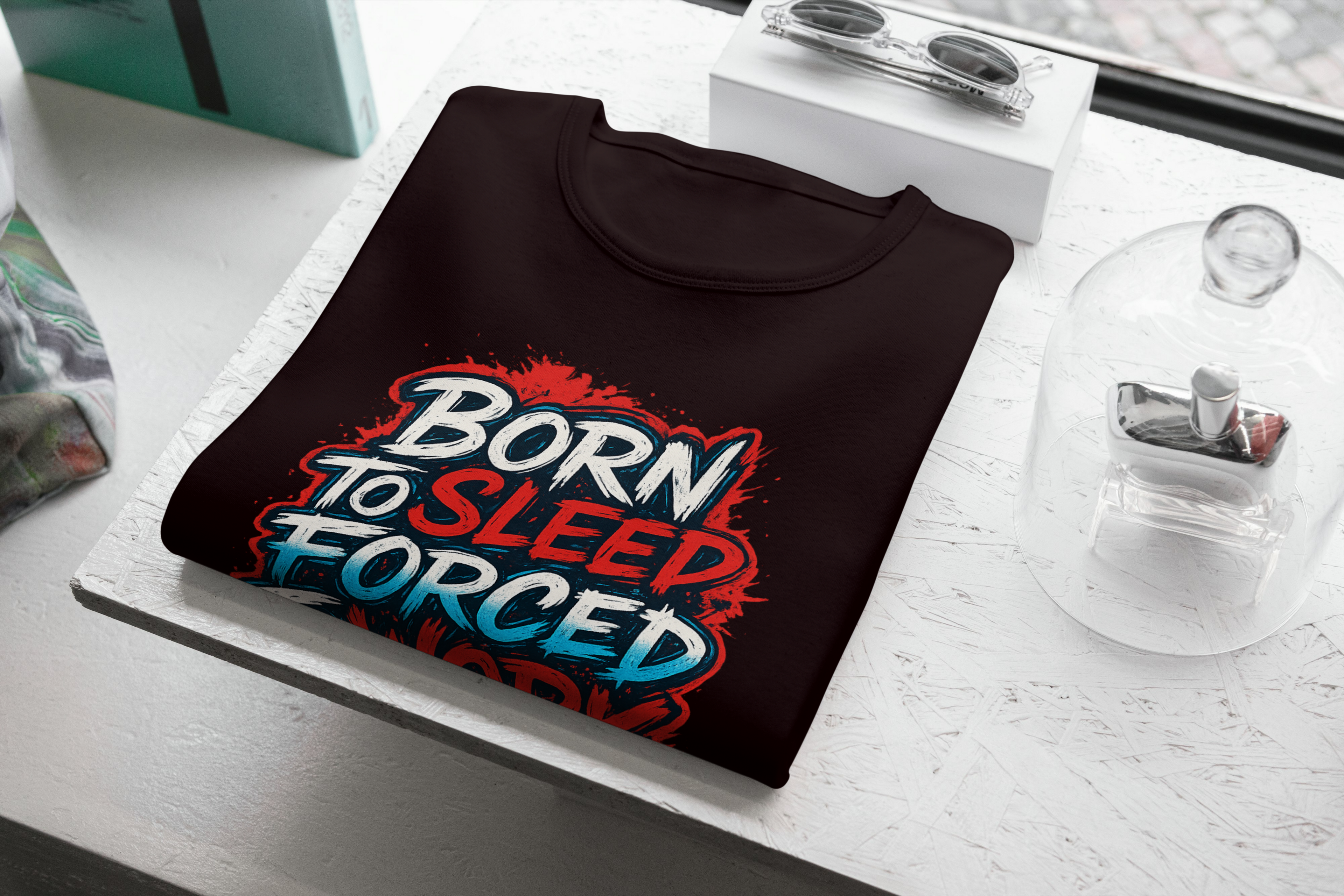 Born to Sleep, Forced to Work – Graphic Streetwear Unisex Oversized Classic T-Shirt